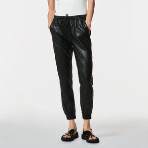 BRAND NEW ZARA FAUX LEATHER JOGGING PANTS